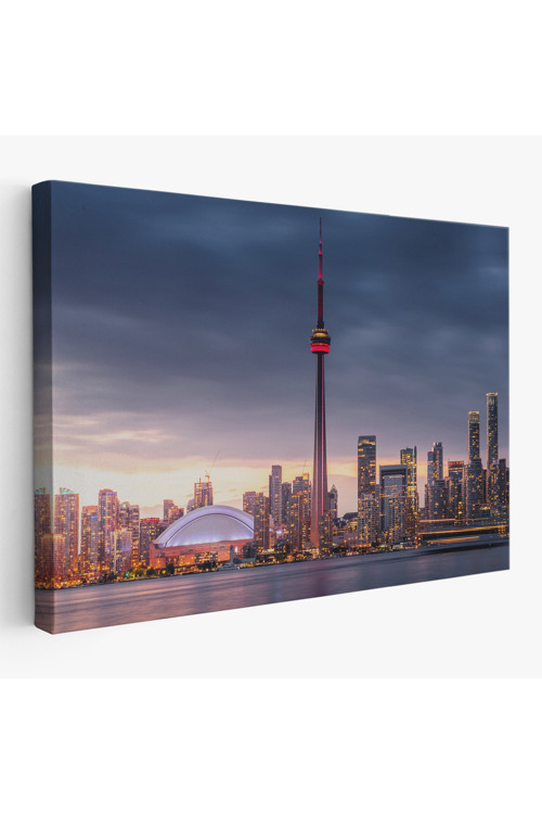 Kanada Toronto Manzarası Kanvas Tablo-5079