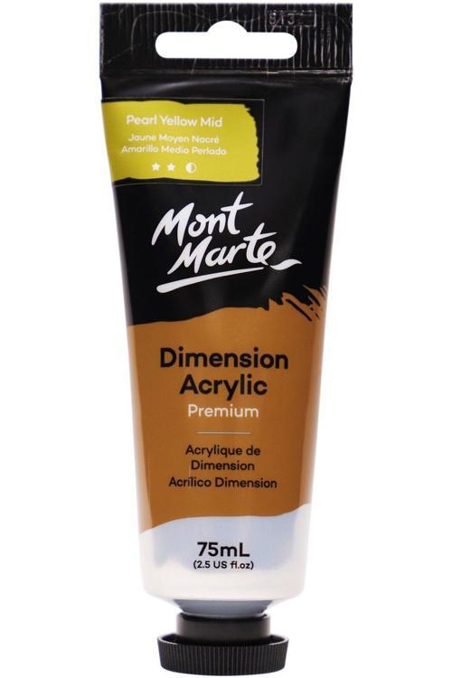 MM Premium Dimension Akrilik 75ml - Pearl Yellow Mid