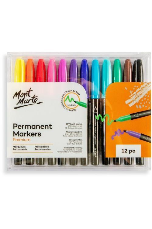 MM Kalıcı Markerler 12'li Premium