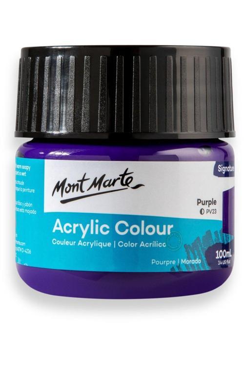 MM Akrilik Renkli Boya Signature 100ml - Purple