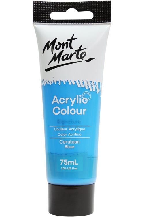 MM Akrilik Renkli Boya Signature 75ml - Cerulean Blue