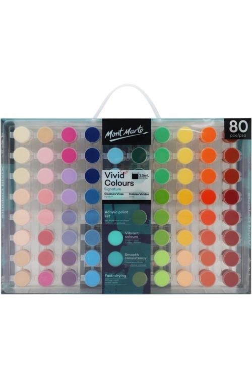 MM Canlı Renkler Akrilik Boya Seti 80x3,5ml- Signature