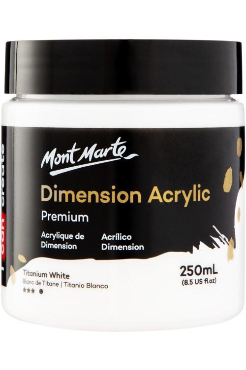 MM Premium Dimension Akrilik 250ml - Titanyum White