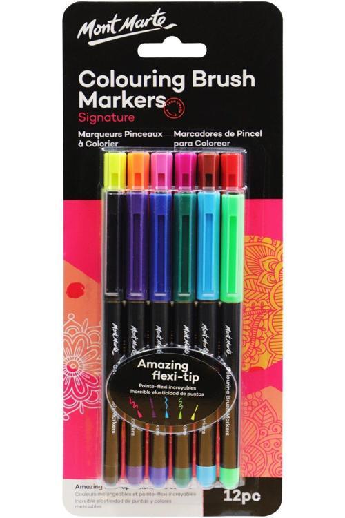 MM Boyama Fırça Markerleri 12'li Signature