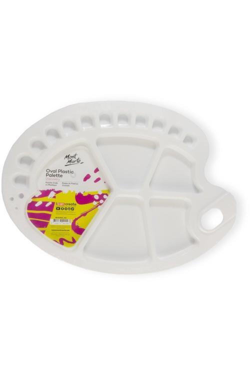 MM Oval Plastik Palet 34x25cm