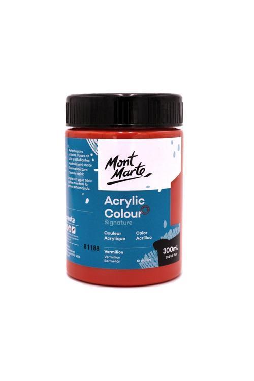 MM Akrilik Renkli Boya Signature 300ml - Vermillion