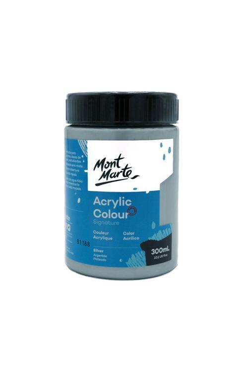MM Akrilik Renkli Boya Signature 300ml - Silver
