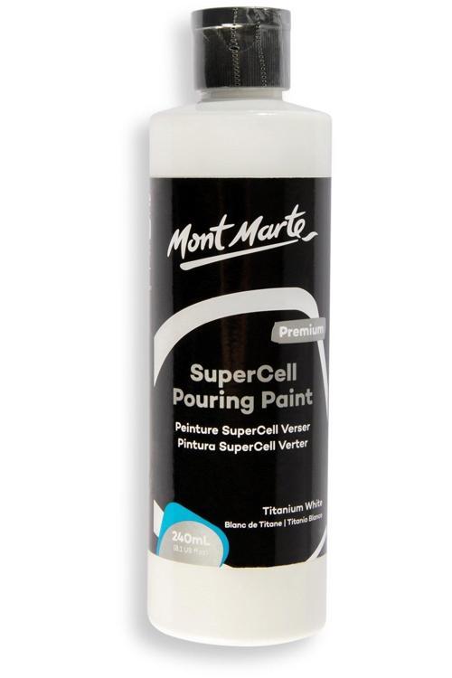 MM SuperCell Dökme Akrilik Boya Premium 240ml - White