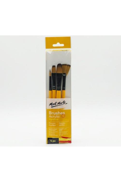 MM Gallery Serisi Fırça Seti Akrilik 4'lü Signature