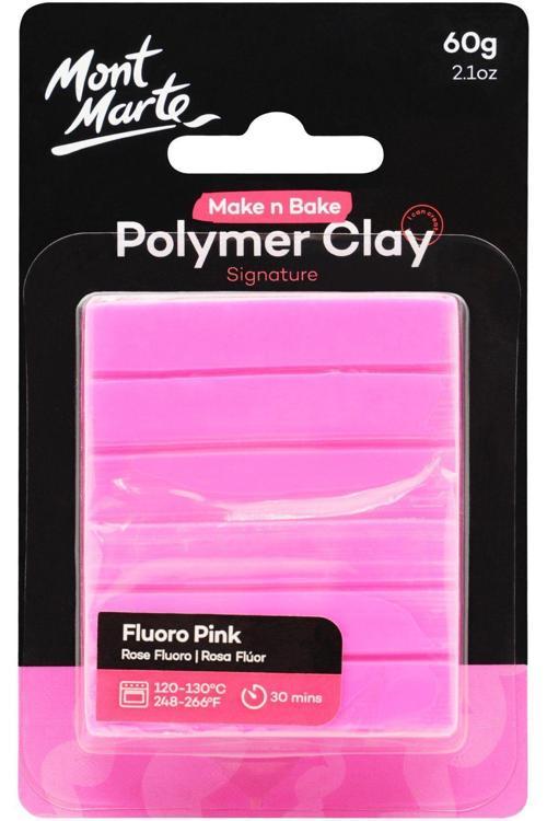 MM Make n Bake Polimer Kil Signature 60g - Fluoro Pink
