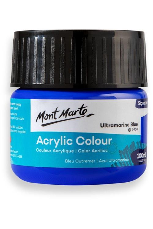 MM Akrilik Renkli Boya Signature 100ml - Ultramarine Blue