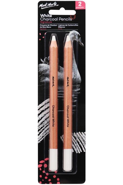 MM Beyaz Kömür Kalem Lge Hex 2 adet Signature