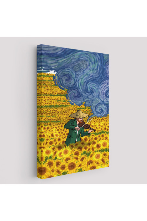 Vincent Van Gogh Temalı İllüstrasyon Tablosu-6361