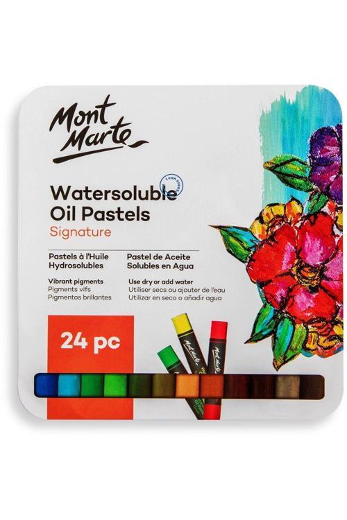 MM Suda Çözünür Yağlı Pastel 24'lü Teneke Kutuda Signature