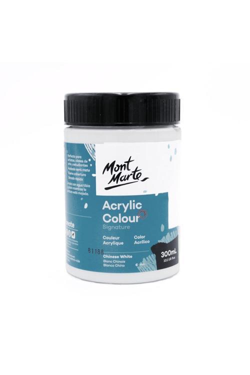 MM Akrilik Renkli Boya Signature 300ml - Chinese White