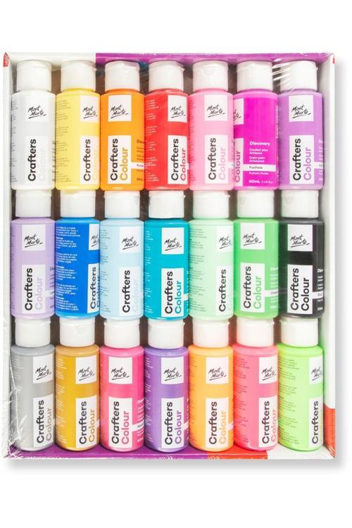 MM El Sanatları Renkli Boya Seti 21'li x 60ml