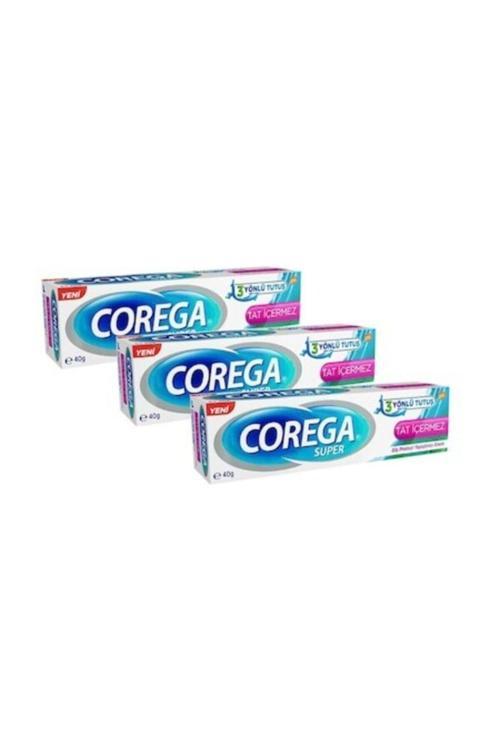 Süper Diş Protezi Yapıştırıcı Tat Içermez Krem 40 G - 3 Adet