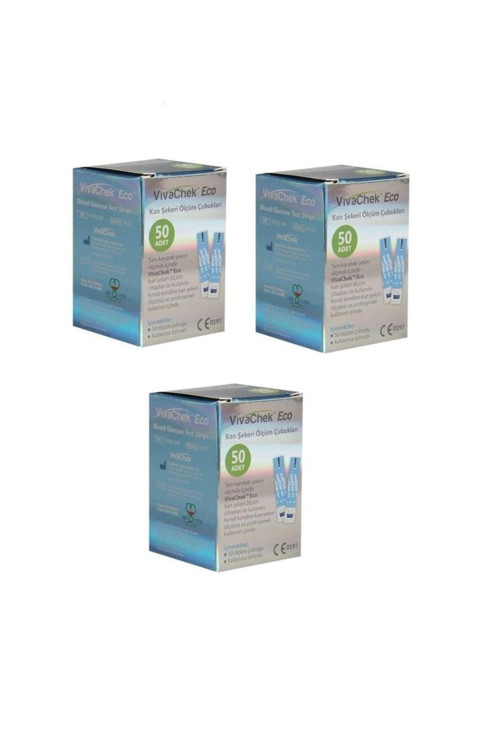 Eco Strip Şeker Ölçüm Çubuğu 150 Adet 50Li 3 Kutu