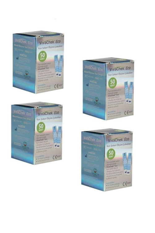Eco Strip Şeker Ölçüm Çubuğu 200 Adet 50Li 4 Kutu