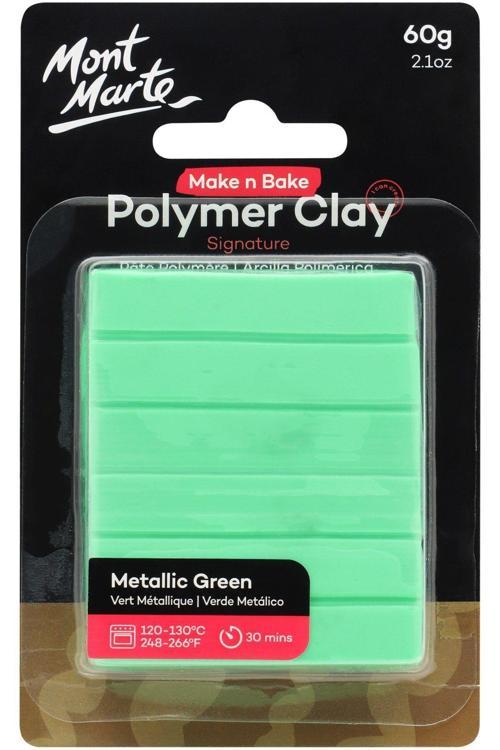 MM Make n Bake Polimer Kil Signature 60g - Metalik Green