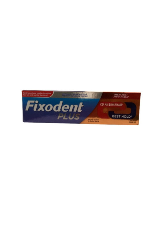 Plus Protez Yapıştırıcı Krem 40 Gr - Fıxodent Premıum Best Hold -Premium Adhesive Cream