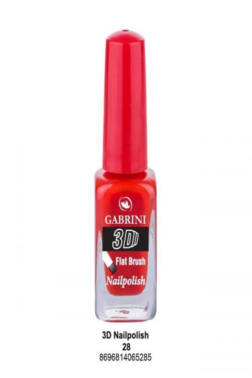 Gabrini 3D Oje No:28 Kırmızı