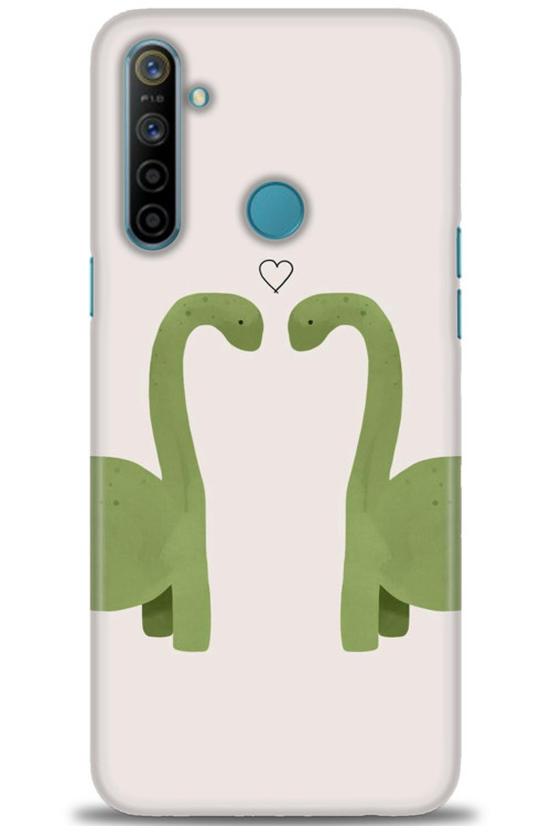 Realme 6i Kılıf HD Baskılı Kılıf - Dinazor Aşkı