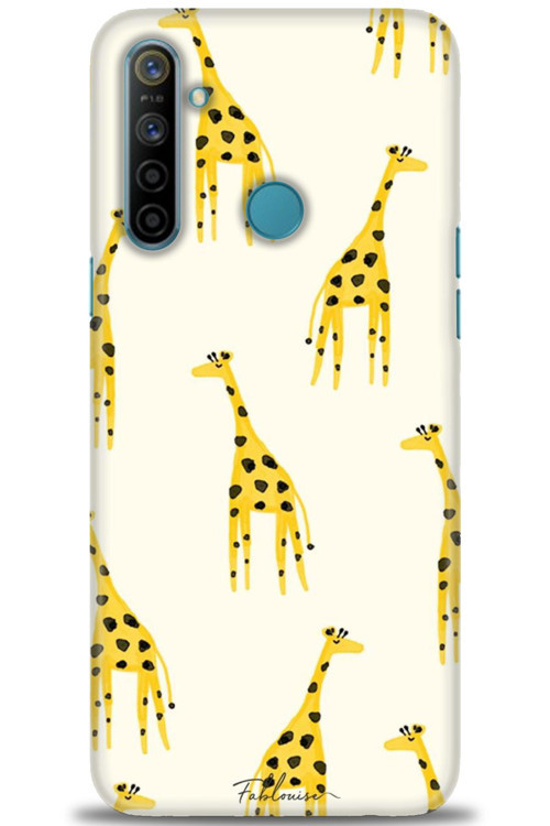 Realme 6i Kılıf HD Baskılı Kılıf - Zürafa