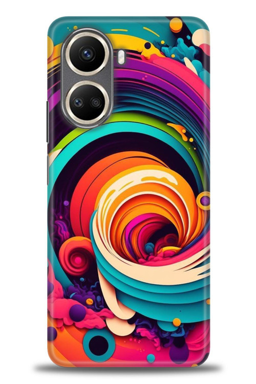 Realme 10 4G Kılıf HD Baskılı Kılıf - Renk Hortumu