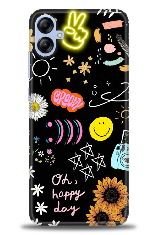 Samsung Galaxy A04E Kılıf HD Baskılı Kılıf - Happy Day