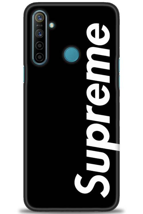 Realme 6i Kılıf HD Baskılı Kılıf - Supreme Siyah