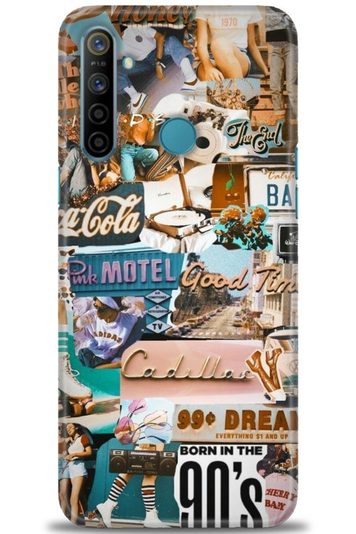 Realme 6i Kılıf HD Baskılı Kılıf - Pink Motel