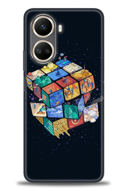 Realme 10 4G Kılıf HD Baskılı Kılıf - Küplerdeki İnsanlar