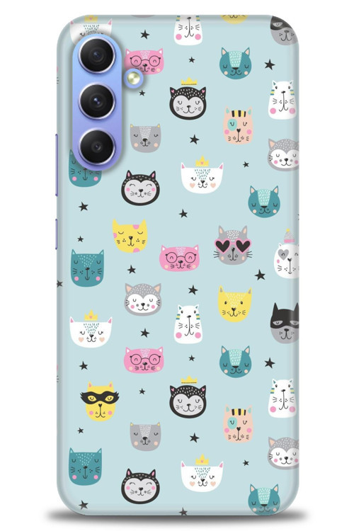 Samsung Galaxy A05s Kılıf HD Baskılı Kılıf - Cats