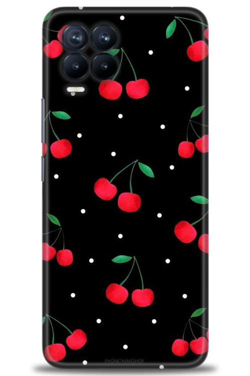Realme 8 Pro Kılıf HD Baskılı Kılıf - Kirazlar