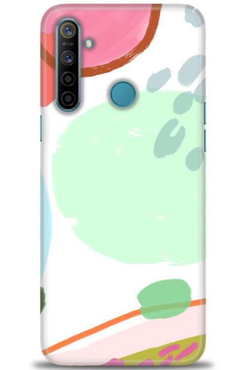 Realme 6i Kılıf HD Baskılı Kılıf - Benekli