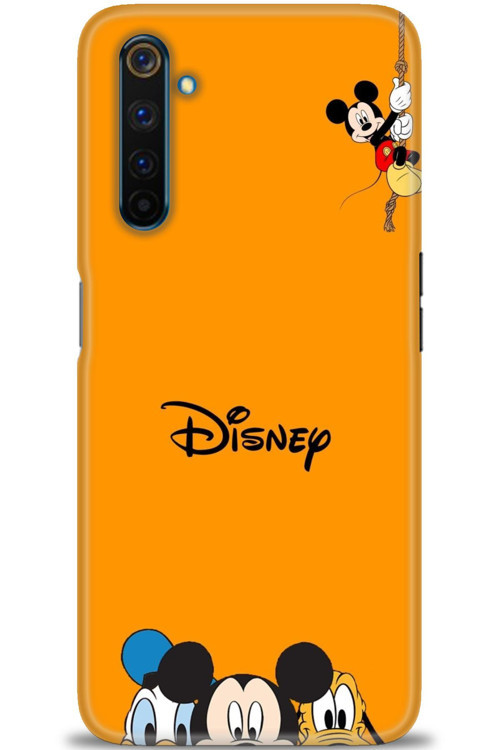 Realme 6 Pro Kılıf HD Baskılı Kılıf - Turuncu Disney