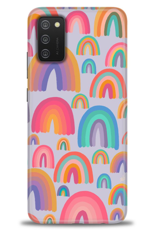 Samsung Galaxy A02S Kılıf HD Baskılı Kılıf - Gökkuşakları