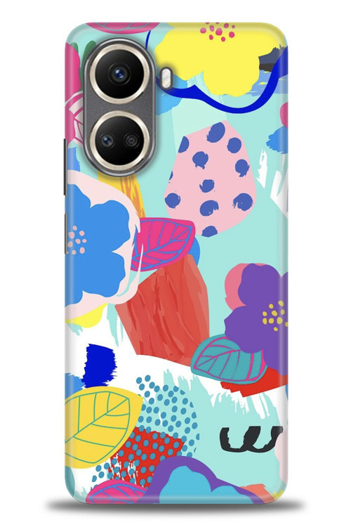 Realme 10 4G Kılıf HD Baskılı Kılıf - Flowers