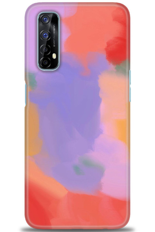 Realme 7 Kılıf HD Baskılı Kılıf - Kırmızı