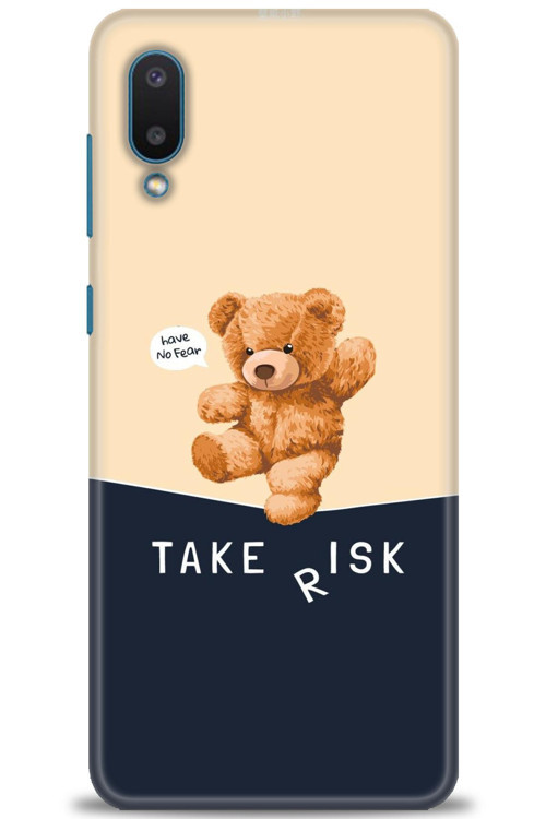 Samsung Galaxy A02 Kılıf HD Baskılı Kılıf - Take Risk
