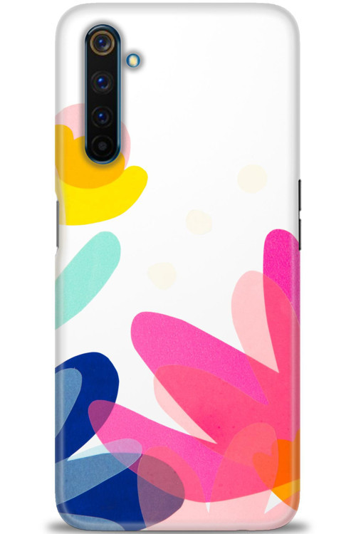 Realme 6 Pro Kılıf HD Baskılı Kılıf - Çiçekk