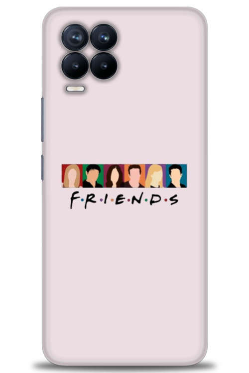 Realme 8 Pro Kılıf HD Baskılı Kılıf - Renkli Friends