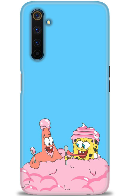 Realme 6 Pro Kılıf HD Baskılı Kılıf - SpongeBob