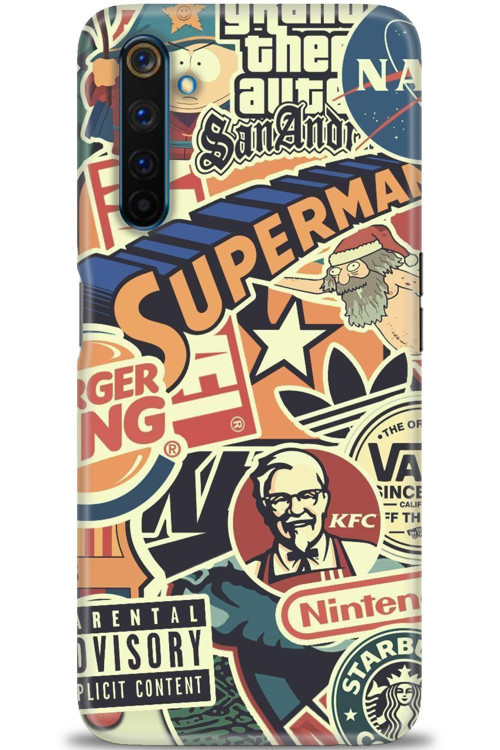 Realme 6 Pro Kılıf HD Baskılı Kılıf - Superman