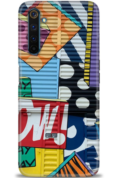 Realme 6 Pro Kılıf HD Baskılı Kılıf - Grafiti