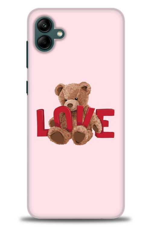 Samsung Galaxy A04 Kılıf HD Baskılı Kılıf - Love Bear