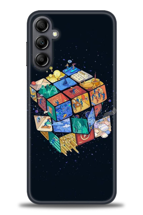 Samsung Galaxy A14 Kılıf HD Baskılı Kılıf - Küplerdeki İnsanlar