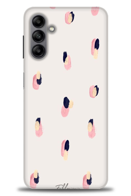 Samsung Galaxy A04S Kılıf HD Baskılı Kılıf - Pembe Lacivert