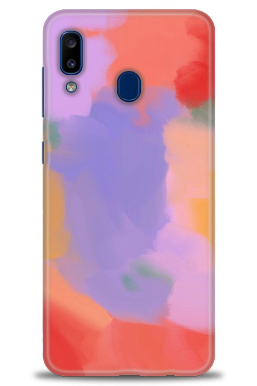 Samsung Galaxy A20 Kılıf HD Baskılı Kılıf - Kırmızı
